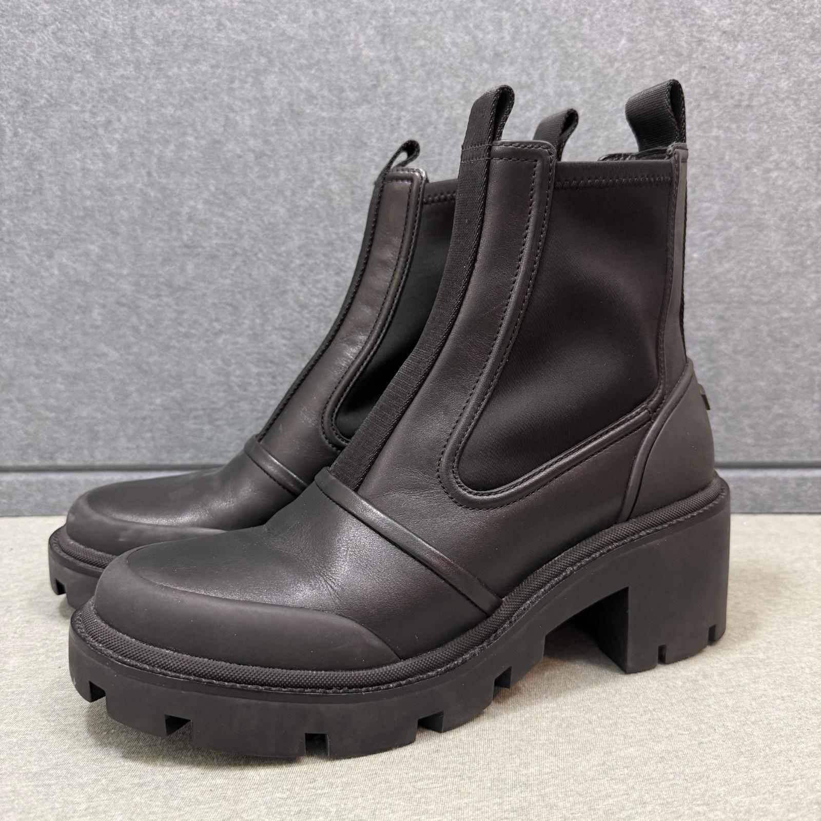 Tory Burch Chelsea Leather Ankle Lug Sole Boots Womens Size 10 M New